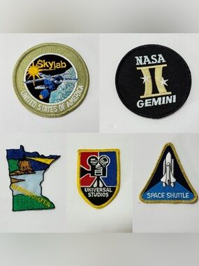 NASA Gemini Black Embroidered Patch - Space Mission Badge